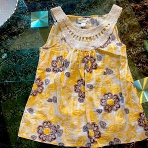 Ann Taylor Summer yellow top